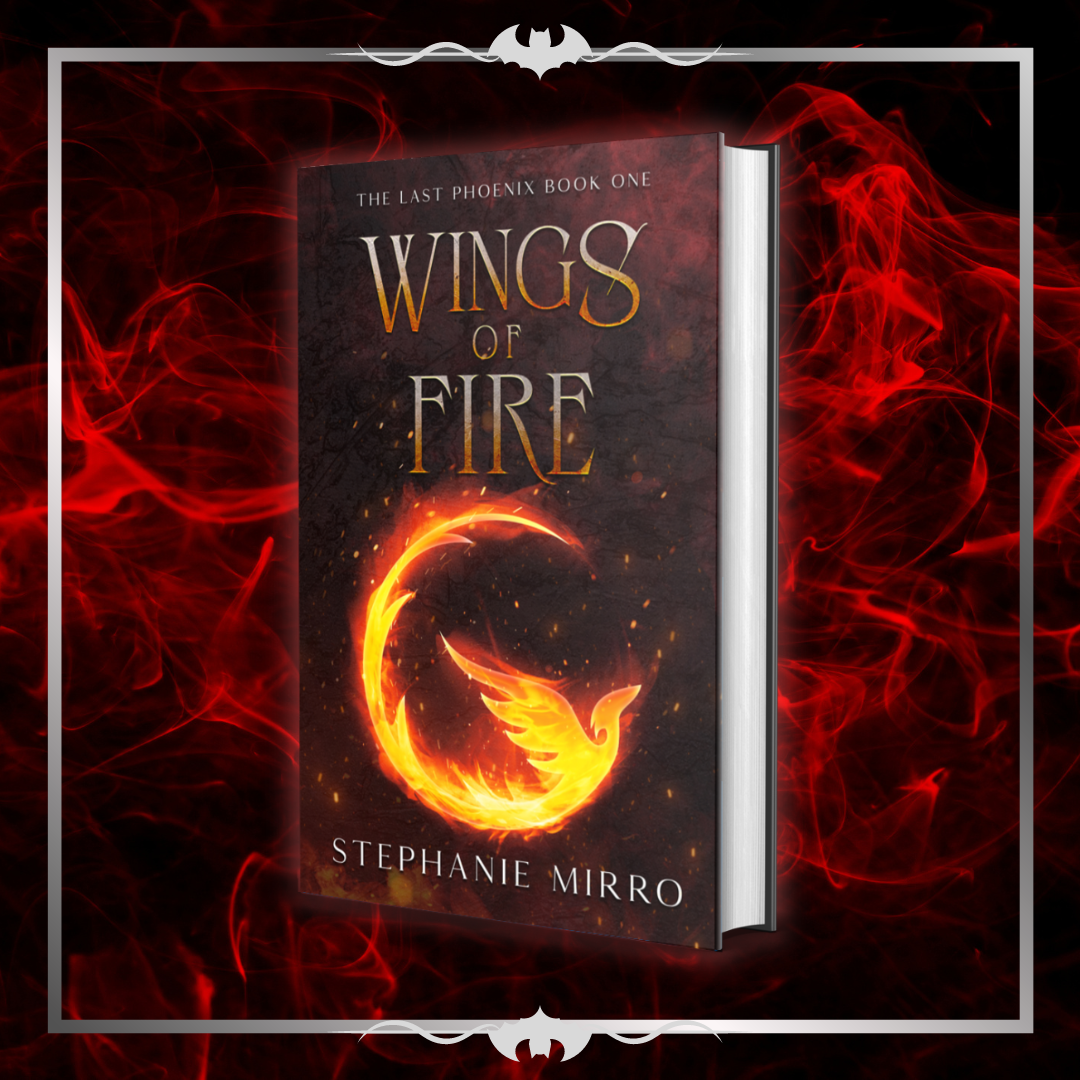 hardcover book displaying Wings of Fire, book 1 of The Last Phoenix series