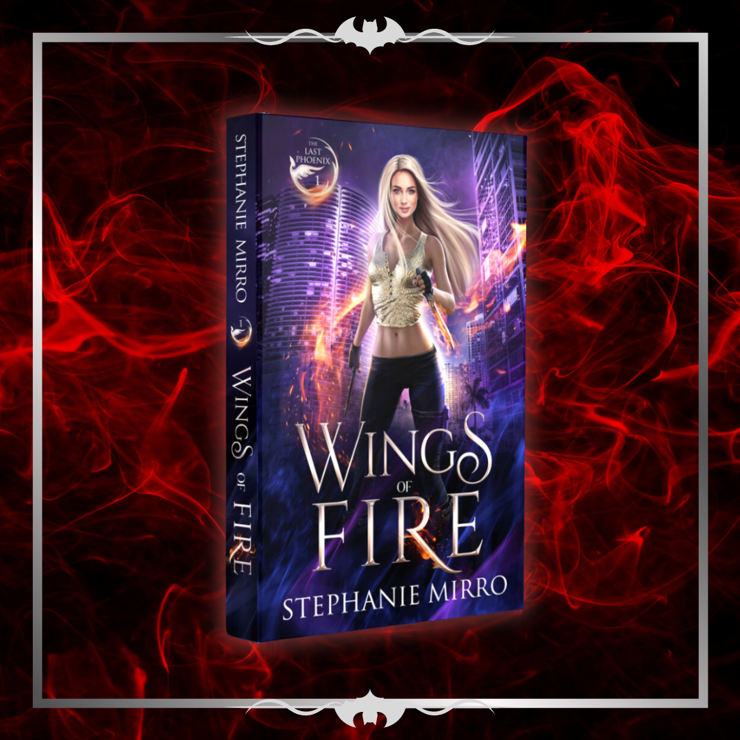 paperback book displaying Wings of Fire, book 1 of The Last Phoenix series